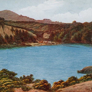 The Blue Pool, Nr Swanage (colour litho)