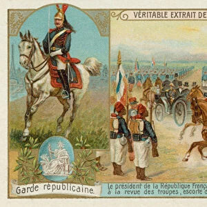 The Bodyguard of the President of the Republic of France (chromolitho)