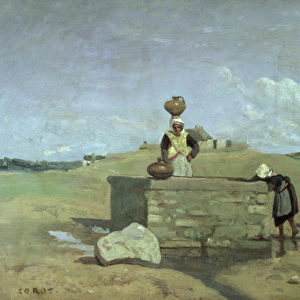Breton Women at the Well near Batz, c. 1842 (oil on canvas)
