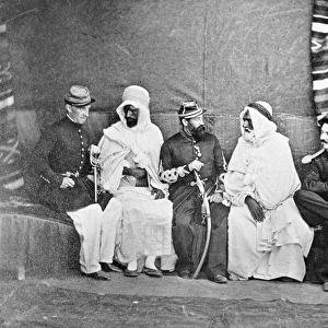 The Bureau Arabe of Oran, c. 1860-70 (b / w photo)