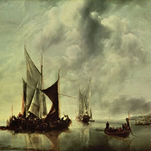Calm or, Boats near the Coast, after 1651 (oil on canvas)