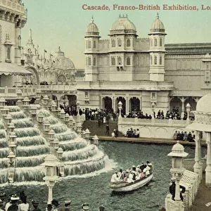 Cascade, Franco-British Exhibition, London, 1908 (colour photo)