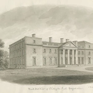 Chillington Hall: sepia drawing, 1843 (drawing)