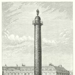 Colonne de la Grande Armee, place Vendome (engraving)