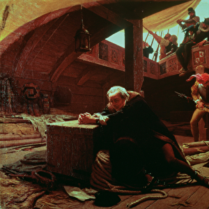 Columbus in Chains, 1863 (oil on canvas)