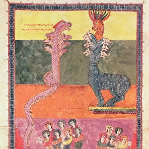 The Dragons, from the Girona Beatus (vellum)