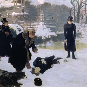 The Duel, 1901 (oil on canvas)