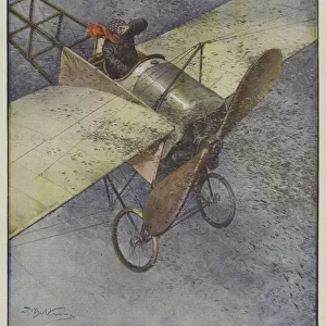 The extraordinary adventures, the aviator Mauvaise invested and dropped during a flight at... (colour litho)