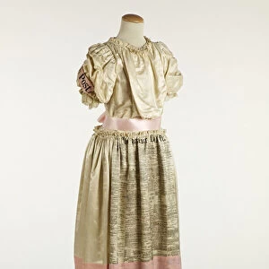 Girls fancy dress, 1897 (silk, cotton & satin)