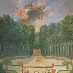 The Groves of Versailles. View of the Amphitheatre and the Water theatre with Venus