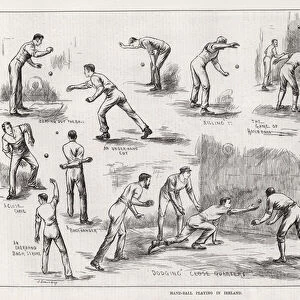 Hand-Ball Playing in Ireland (engraving)