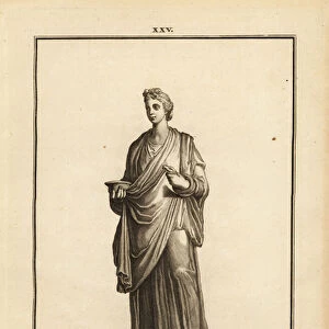 Hygieia, Greek and Roman goddess of health and cleanliness, daughter of the god of medicine Asclepius