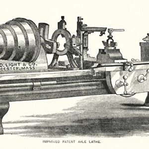Improved Patent Axle Lathe (engraving)