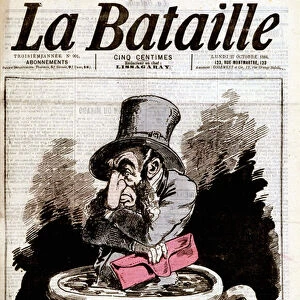 J suis y, J y reste (caricature about Jules Ferry and Indochine) - by Martial, in "The Battle"of 27 / 10 / 1884