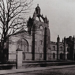 Kings College, Old Aberdeen (b / w photo)