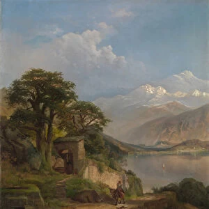 Lake Como, 1867 (oil on canvas)