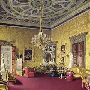 The Lyons Hall in the Catherine Palace at Tsarskoye Selo, 1859 (w / c on paper)