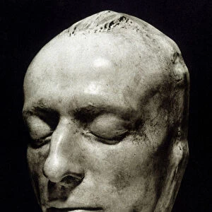 Mortuary mask of Charles Baudelaire