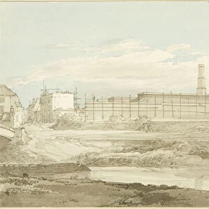 New Gas Works, 1821 (pencil & w / c on paper)
