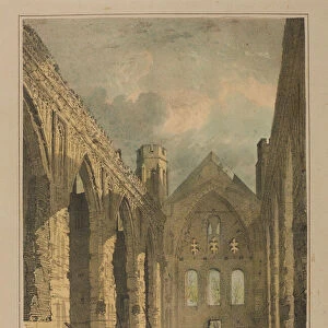 Palace of Westminster, 1834 (colour litho)