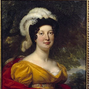 Portrait of Marechal Lannes, Duchess of Montebello Painting by Antoine Jean Gros