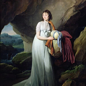 Portrait of a Woman in a Cave, possibly Madame d Aucourt de Saint-Just, 1805