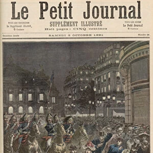 Riots in Paris objecting to the Performance of Lohengrin at the Palais Garnier