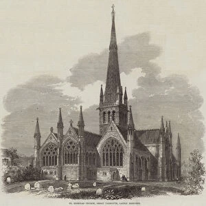 St Nicholas Church, Great Yarmouth, lately restored (engraving)