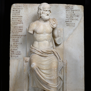 Statue of Euripides (c. 484-06 BC) (marble)