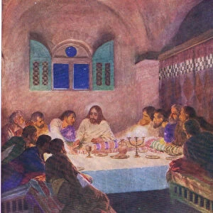 The Last Supper, from The Bible Picture Book published by Thomas Nelson, c