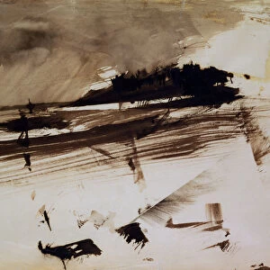 Untitled, or: Evocation of an island, 1870 (ink and wash on paper)