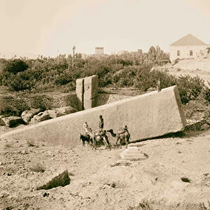 Baalbek Grand quarry 1900 Lebanon Baʻlabakk