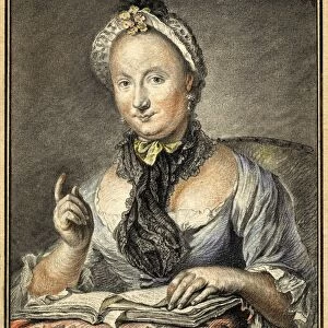 Georg Friedrich Schmidt, German (1712-1775), The Artists Wife with a Book, 1752
