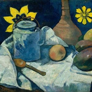 Life Teapot Fruit 1896 Oil canvas 18 3 / 4 x 26