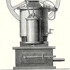 Model of the hot air machine
