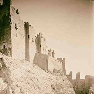 Palmyra Turkish castle moat piers ruined bridge