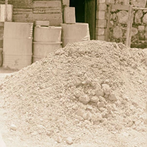 Pile ground clay 1934 Middle East Israel Palestine