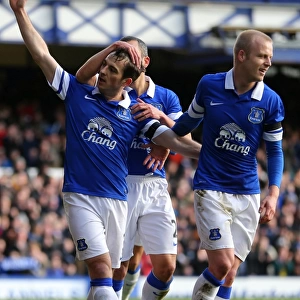 Everton's Baines and Naismith: Unstoppable Duo Celebrates FA Cup Goal vs Swansea City (Everton 3-1)