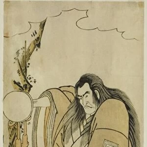 The Actor Ichikawa Danzo IV as Shutokuin in the Play Tokimekuya O-Edo no Hatsuyuki... c. 1780. Creator: Katsukawa Shunko