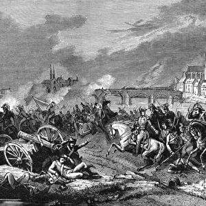 Battle of Montereau, France, 18th February 1814 (1882-1884). Artist: A Gerard