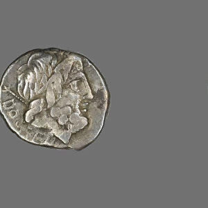 Denarius (Coin) Depicting the God Jupiter, about 87 BCE. Creator: Unknown