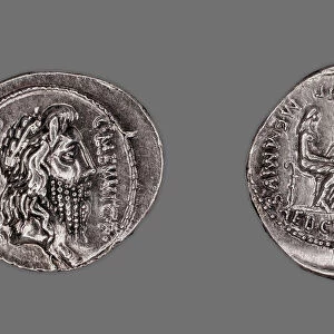 Denarius (Coin) Depicting the God Quirinus, 60 BCE, issued by the Roman Republic, C