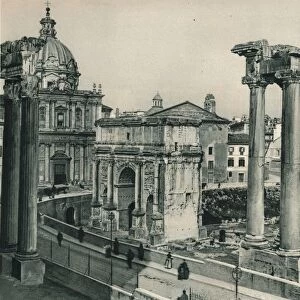 Forum Romanum with the Arch of Septimius Severus, Rome, Italy, 1927. Artist: Eugen Poppel