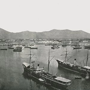 General view of the port, Palermo, Sicily, Italy, 1895. Creator: W &s Ltd