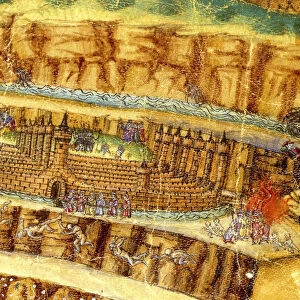 Inferno. (Abyss of Hell). Illustration to the Divine Comedy by Dante Alighieri (Detail), 1480-1490