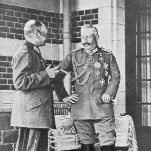 Kaiser Wilhelm II of Germany and Frederick Augustus III of Saxony, June 1918