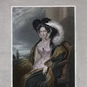 Mary Elizabeth, Baroness of Clifford, 1828. Artist: J Wright