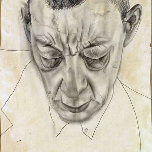 Portrait of the composer Sergei Rakhmaninov (1873-1943), 1930. Artist: Grigoriev, Boris Dmitryevich (1886-1939)