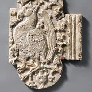 Relief with a Bird, Italian, 10th-11th century. Creator: Unknown