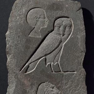 Relief Plaque Depicting Hieroglyphic Signs, Egypt, Early Ptolemaic Period (about 300 BCE)